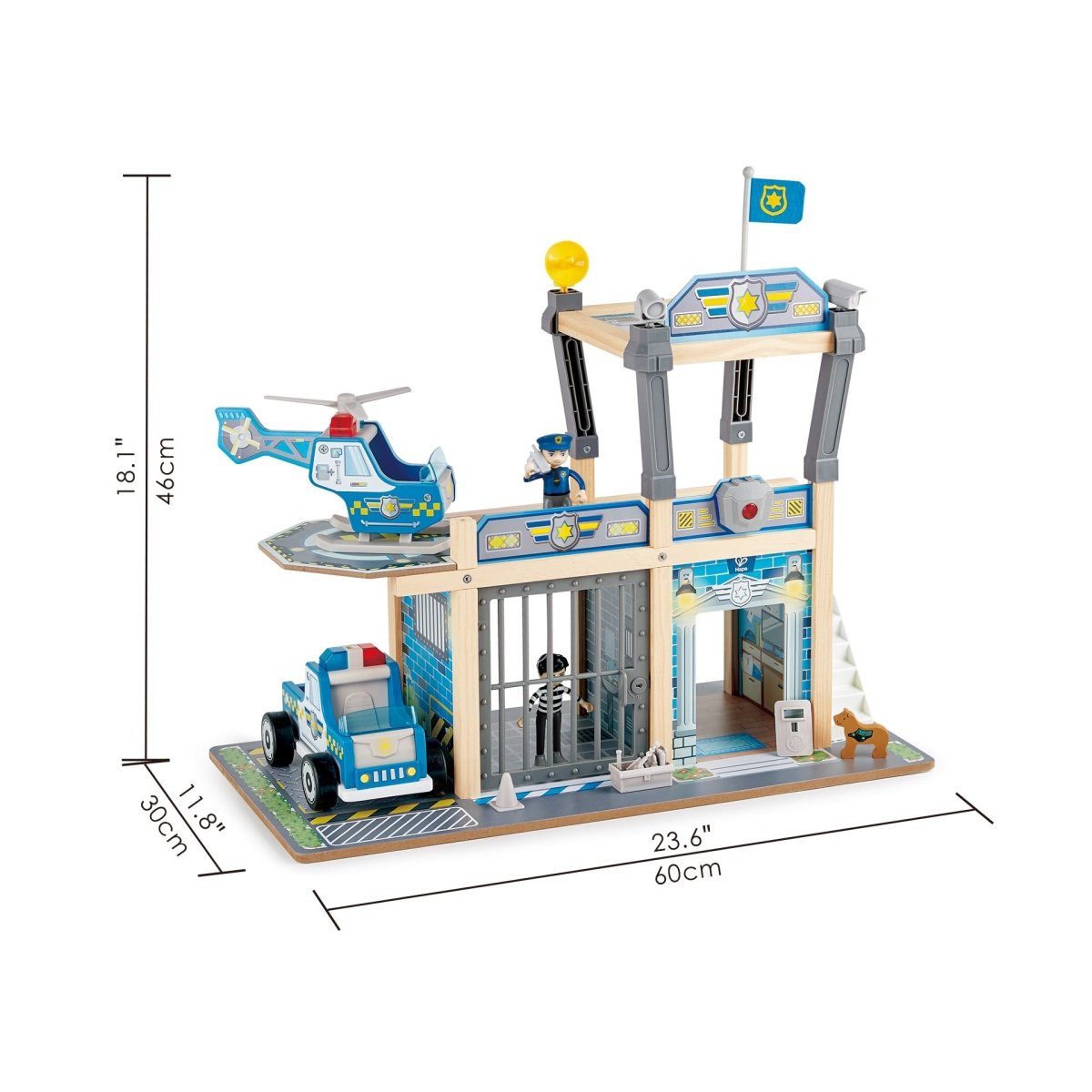 Hape Metro Police Dept Playset - Premium for Kids in Qatar | Toysaro.com