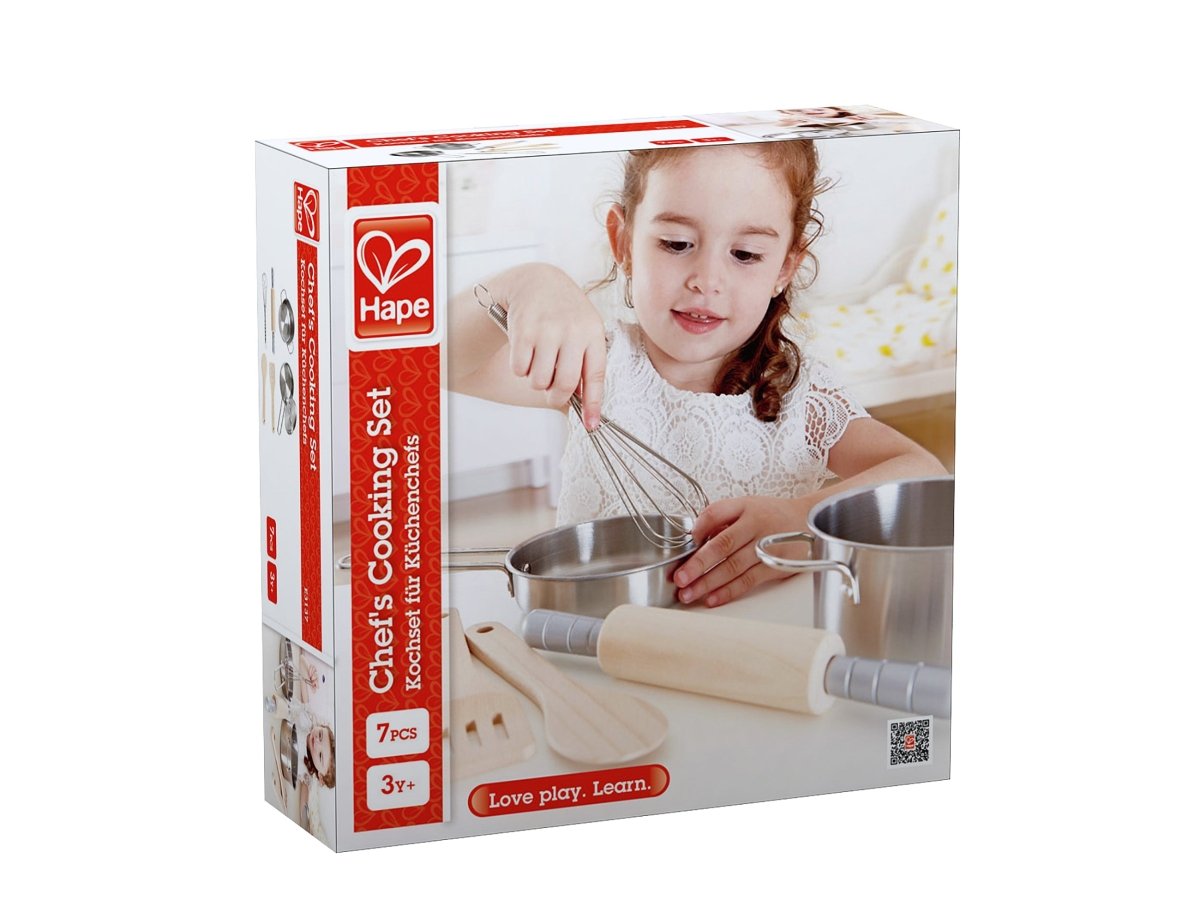 Hape Chef's Cooking Kitchen & Food Playset - Premium for Kids in Qatar | Toysaro.com