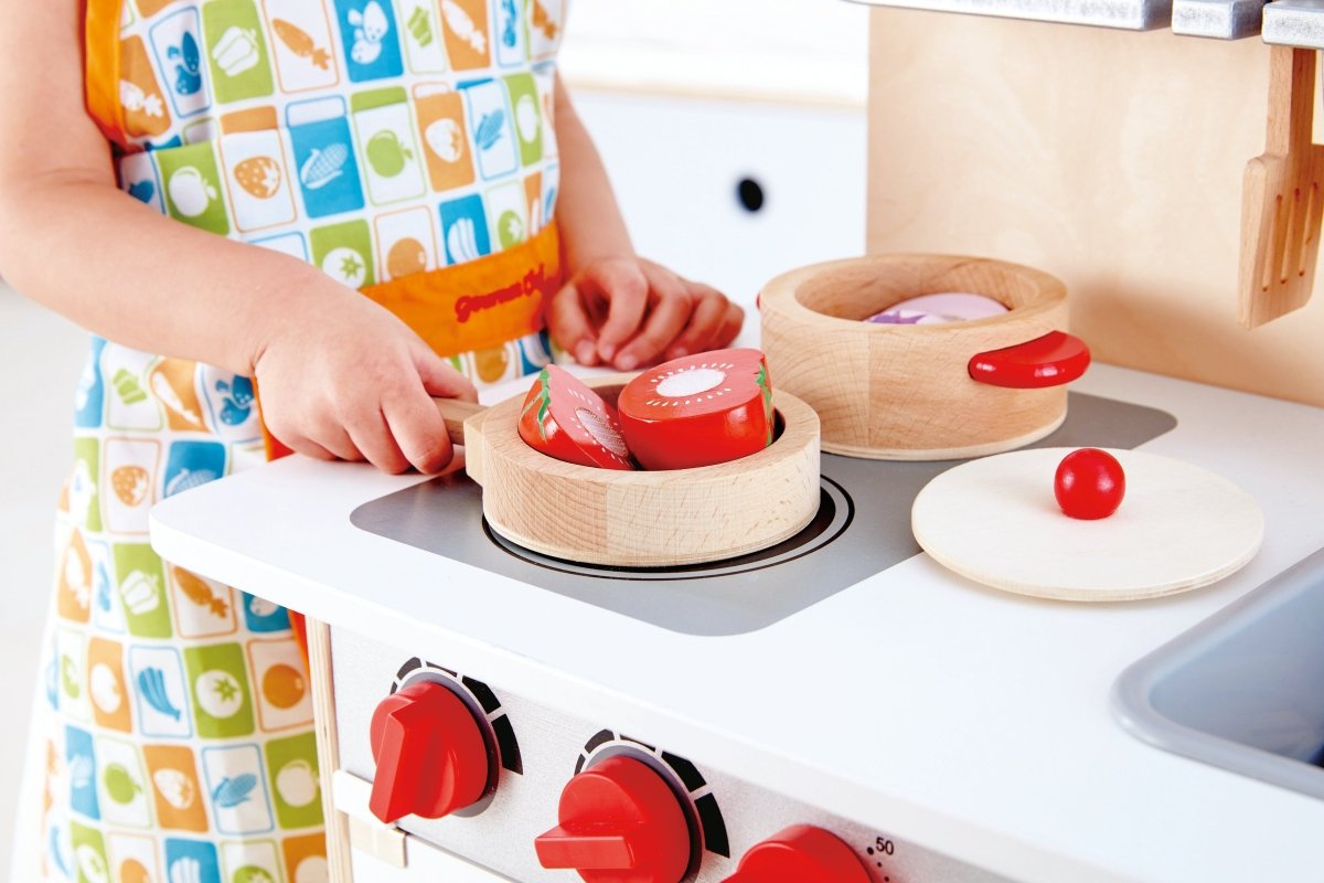 Hape Cook & Serve Kitchen and Food Set 13pcs - Premium for Kids in Qatar | Toysaro.com