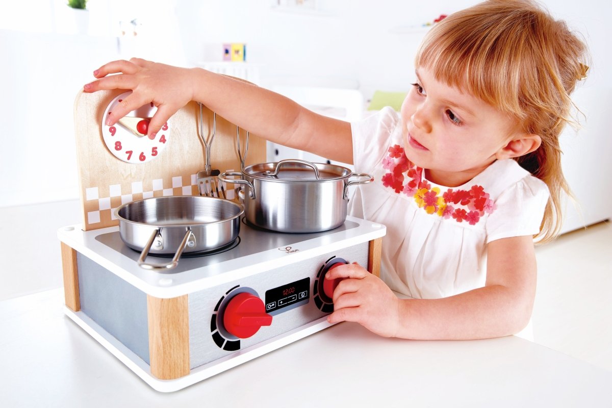 Hape 2 - in - 1 Kitchen & Food Grill Set - Premium for Kids in Qatar | Toysaro.com