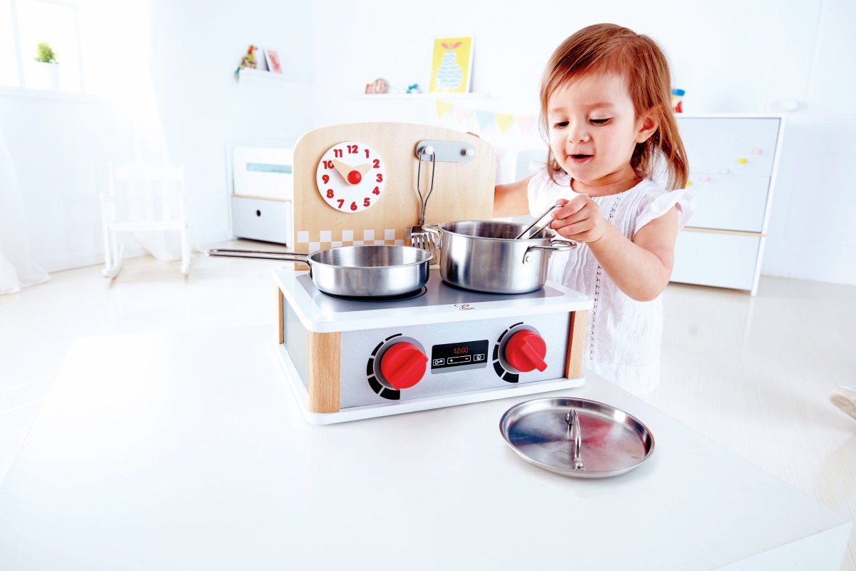 Hape 2 - in - 1 Kitchen & Food Grill Set - Premium for Kids in Qatar | Toysaro.com