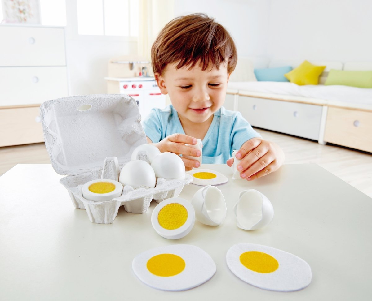 Hape Egg Carton Kitchen & Food Playset - Premium for Kids in Qatar | Toysaro.com