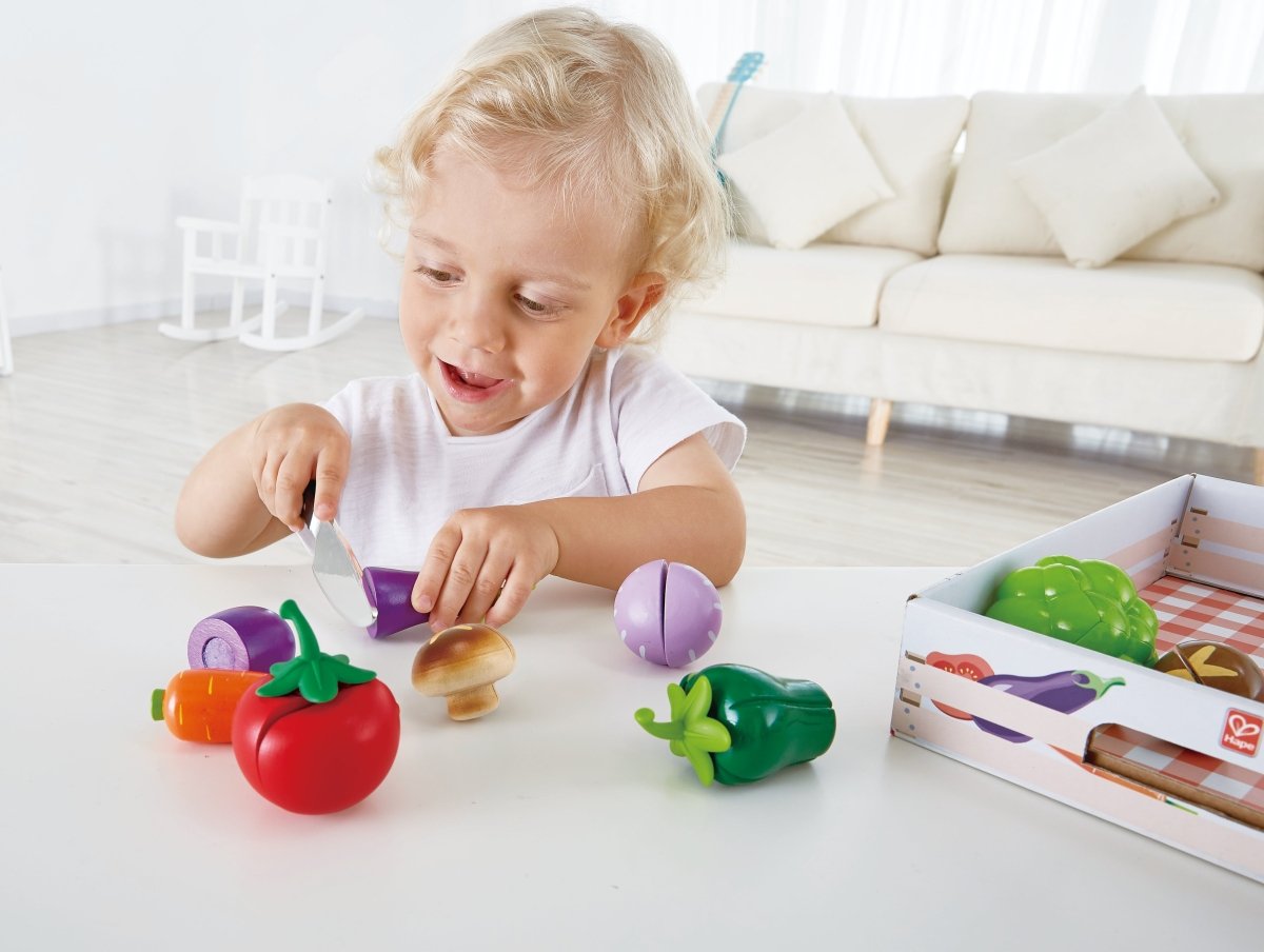 Hape Wooden Garden Vegetables Cooking Accessories - Premium for Kids in Qatar | Toysaro.com