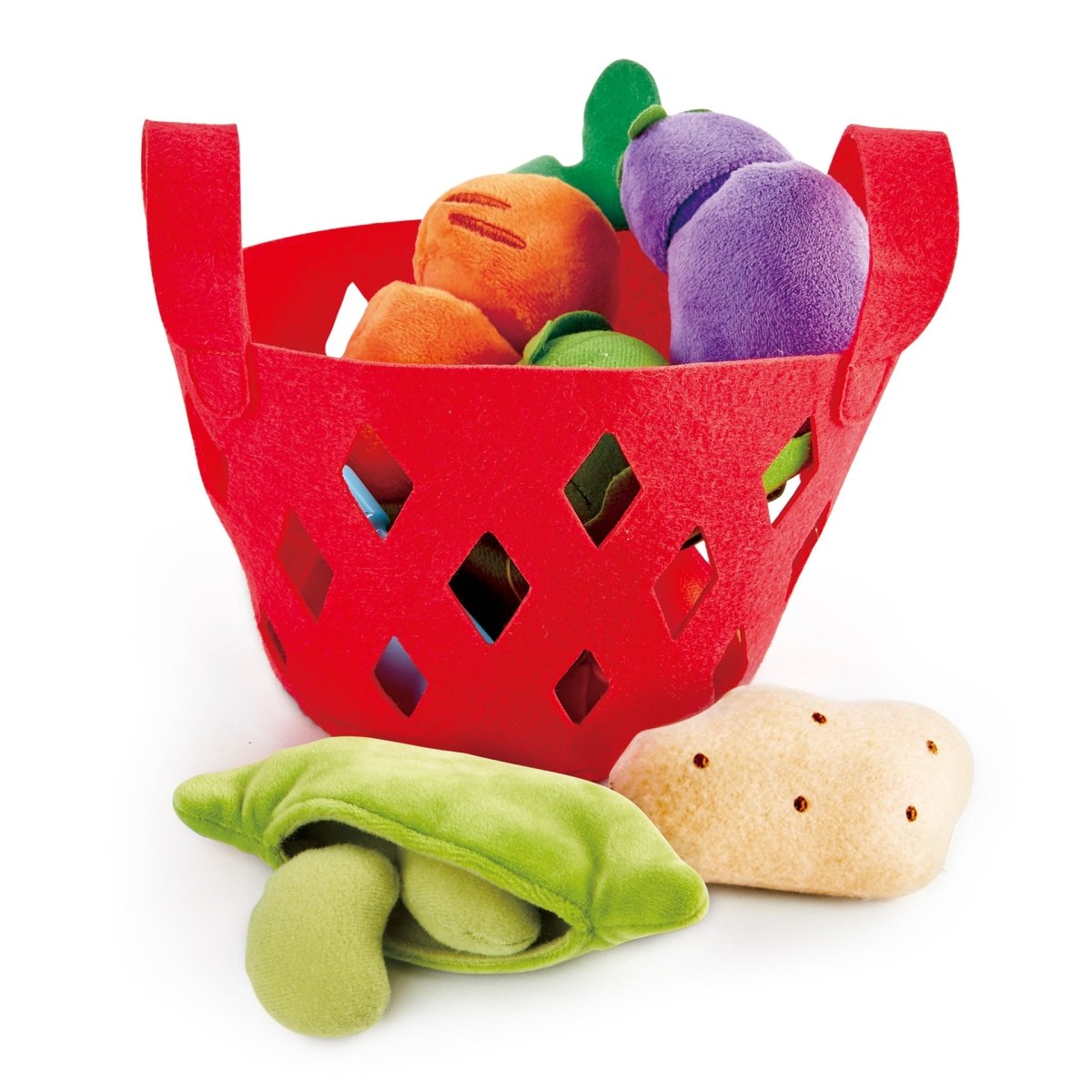 Hape Toddler Vegetable Basket Kitchen & Food Playset - Premium for Kids in Qatar | Toysaro.com