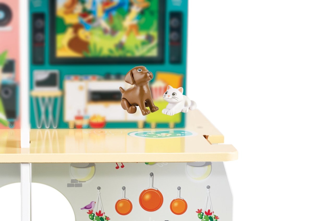 Hape - Rock & Slide Wooden Playhouse With Sound Effects - Premium for Kids in Qatar | Toysaro.com