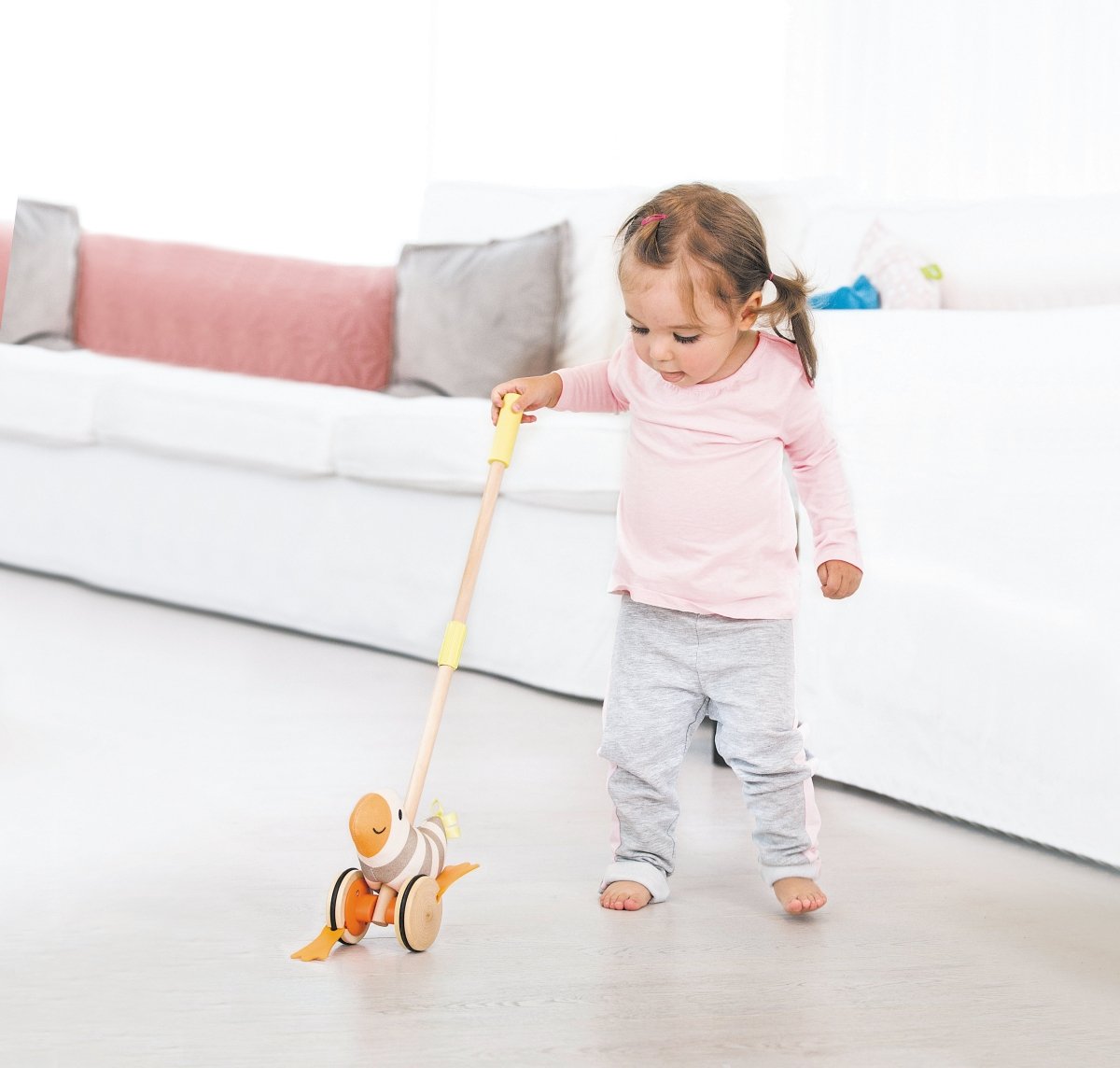 Hape Wooden Flappy Bird Push & Pull Toy - Premium for Kids in Qatar | Toysaro.com