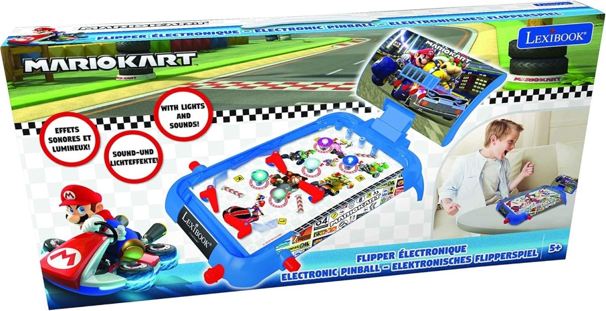 MARIO KART ELECTRONIC PINBALL W/LIGHTS N SOUND - Premium for Kids in Qatar | Toysaro.com