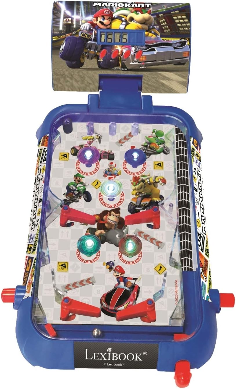 MARIO KART ELECTRONIC PINBALL W/LIGHTS N SOUND - Premium for Kids in Qatar | Toysaro.com