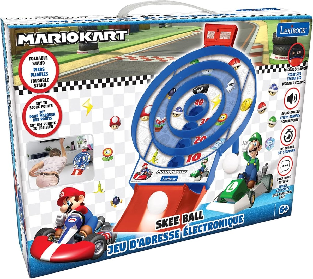 MARIO KART TARGET SHOOT ELECTRONIC GAME WITH LCD SCREEN N 2 BALLS - Premium for Kids in Qatar | Toysaro.com