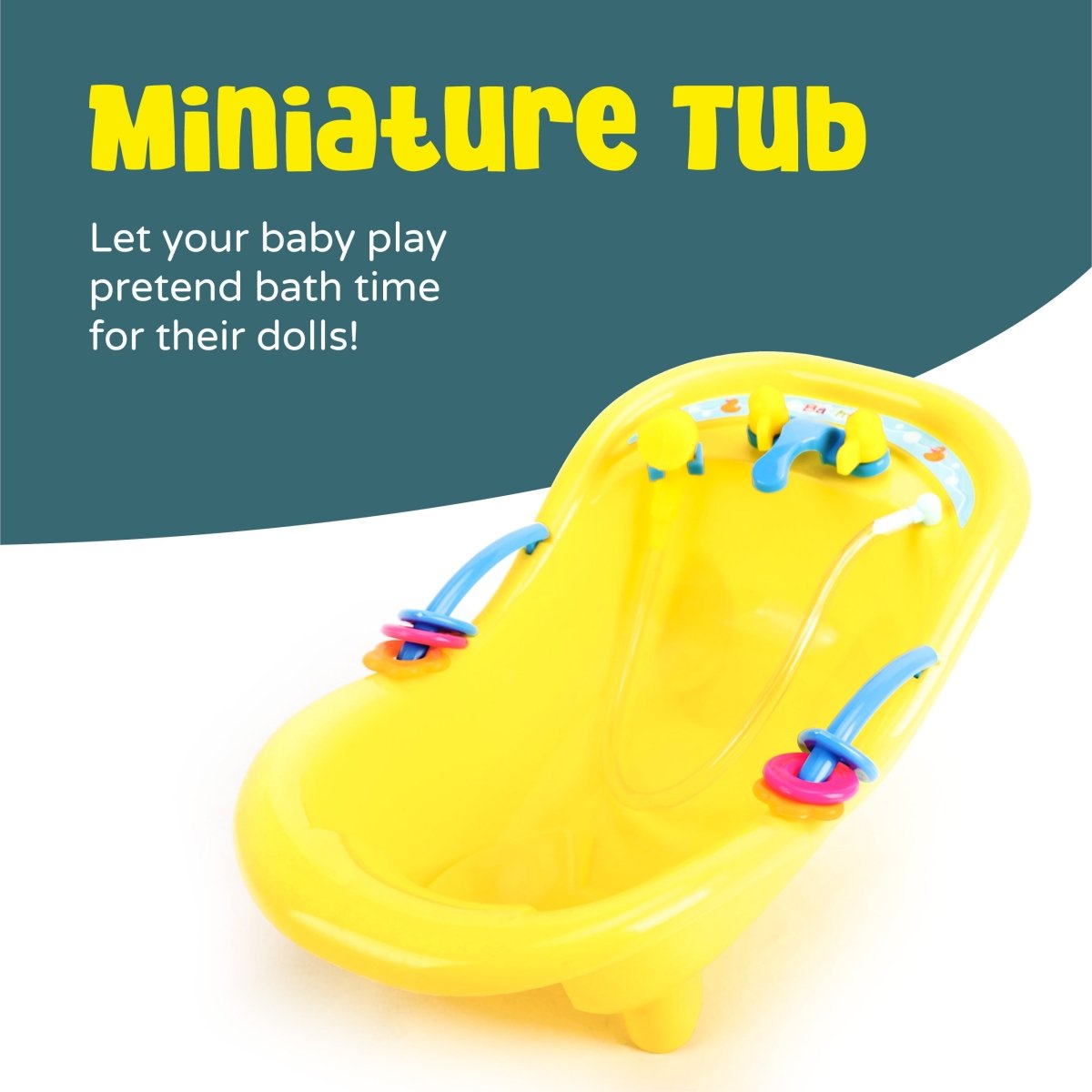 MOON MINI DUCK BATH TUB - YELLOW - Premium for Kids in Qatar | Toysaro.com