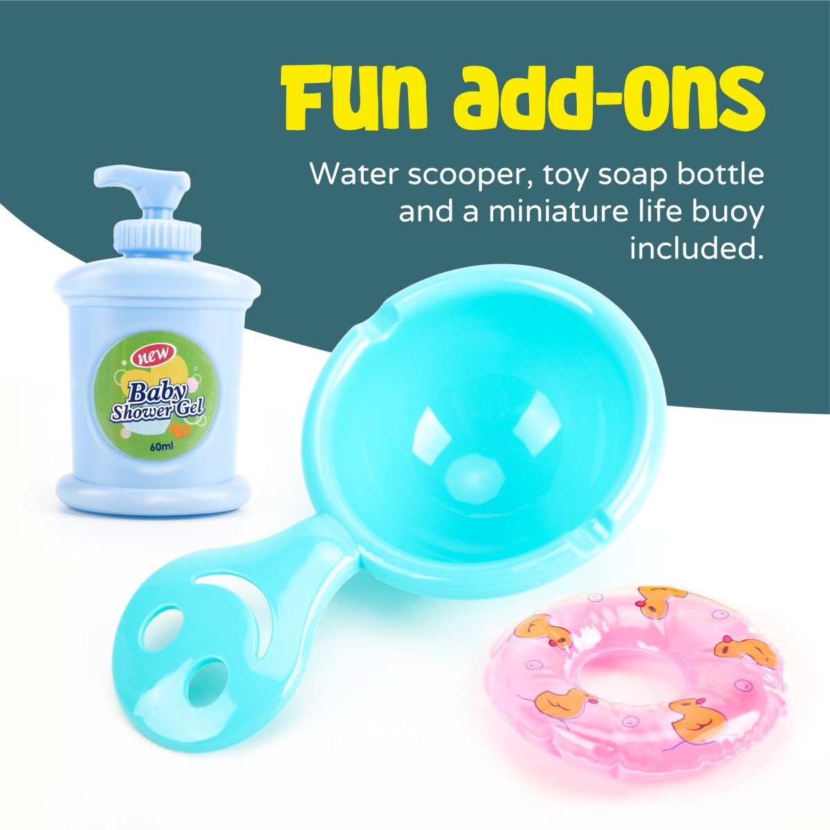 MOON MINI DUCK BATH TUB - BLUE - Premium for Kids in Qatar | Toysaro.com