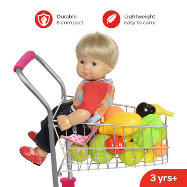 MOON TOY SHOPPING TROLLEY - PRETEND TO PLAY - PINK - Premium for Kids in Qatar | Toysaro.com