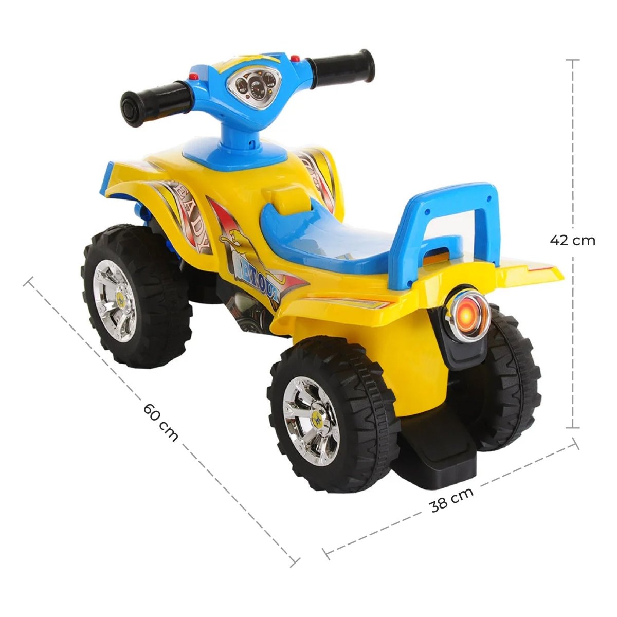 MOON BLAZE QUAD BIKE - YELLOW - Premium for Kids in Qatar | Toysaro.com