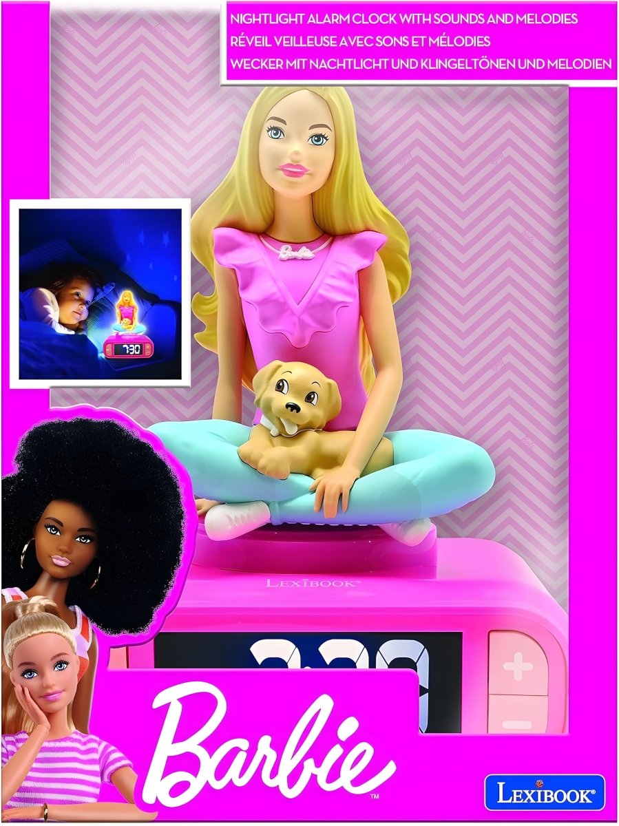 BARBIE DIGITAL3D ALARM CLOCK W/NNIGHT LIGHT AND SOUND EFFECTS - Premium for Kids in Qatar | Toysaro.com