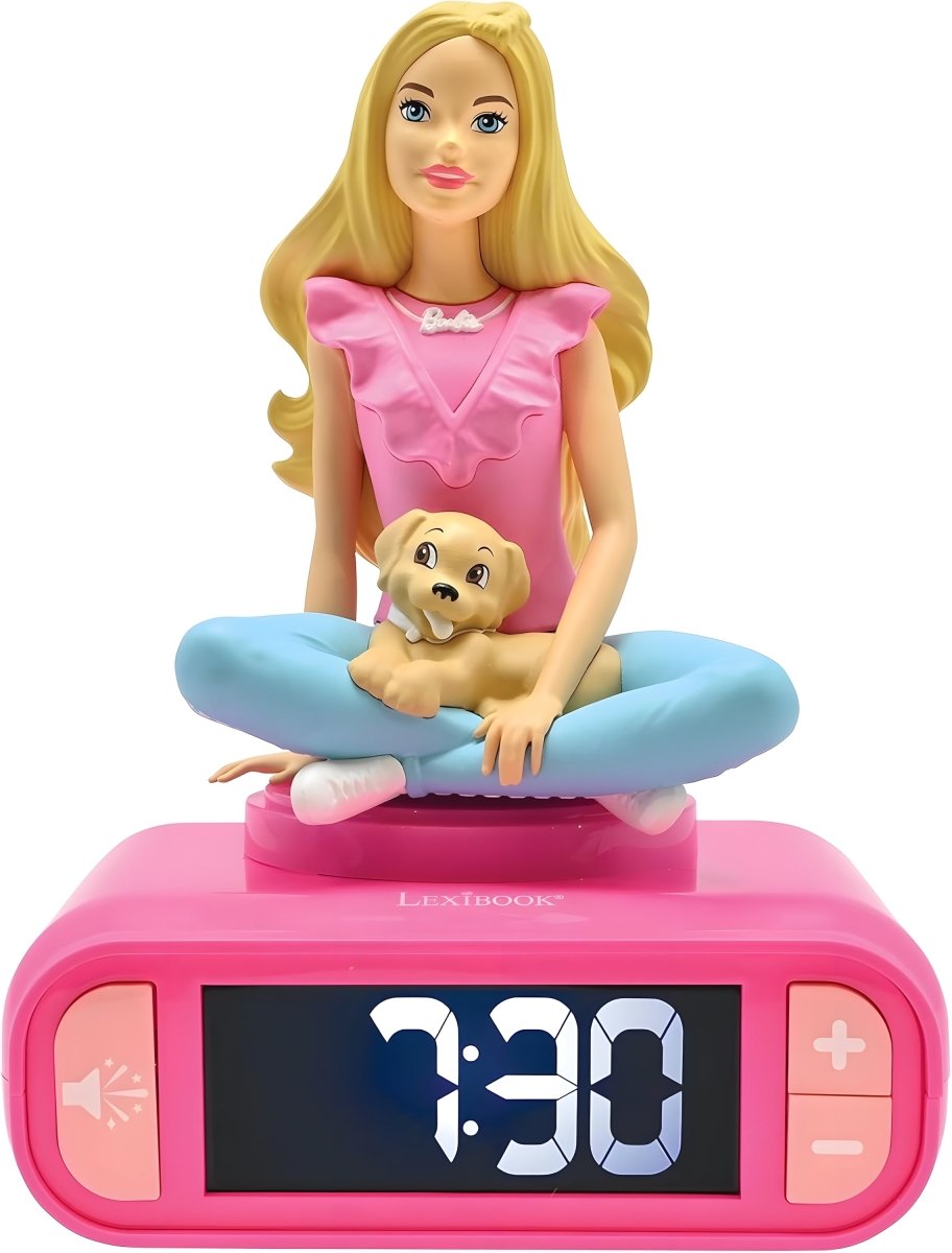 BARBIE DIGITAL3D ALARM CLOCK W/NNIGHT LIGHT AND SOUND EFFECTS - Premium for Kids in Qatar | Toysaro.com