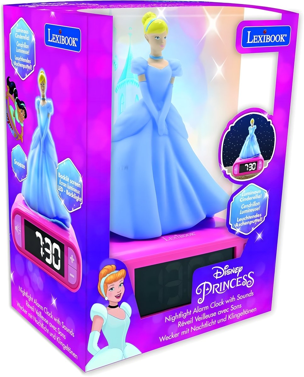 PRINCESSE ALARM CLOCK WITH NIGHT LIGHT 3D DESIGN - Premium for Kids in Qatar | Toysaro.com