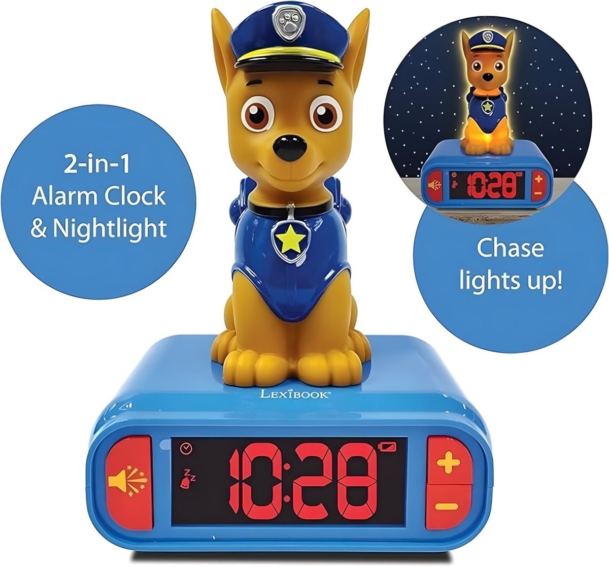 PAW PATROL 3D ALARM CLOCK W/NIGHT LIGHT AND SOUND EFFECTS - Premium for Kids in Qatar | Toysaro.com