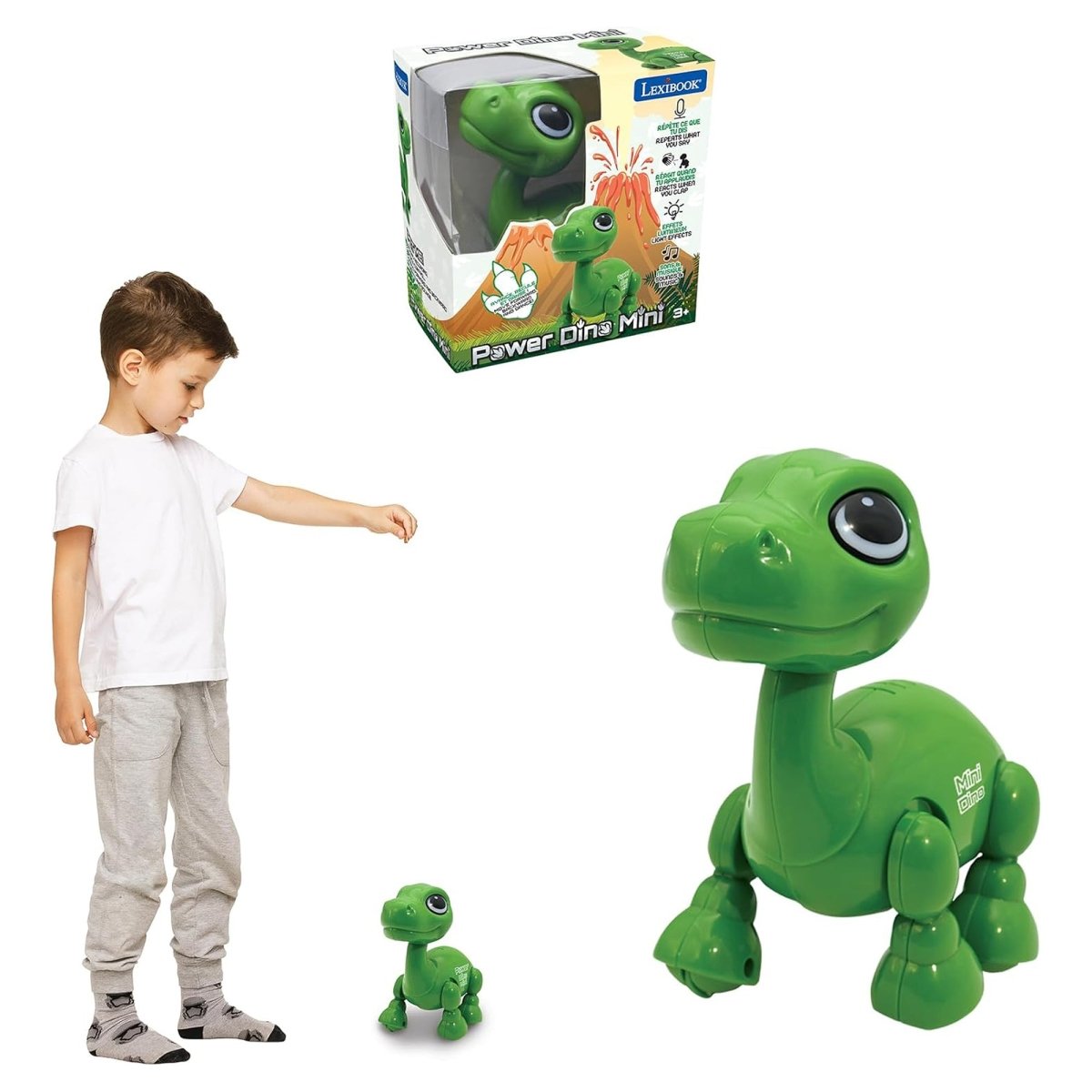 POWER PUPPY MINI DINOSAUR ROBOT W/LIGHT AND SOUND EFFECT - Premium for Kids in Qatar | Toysaro.com