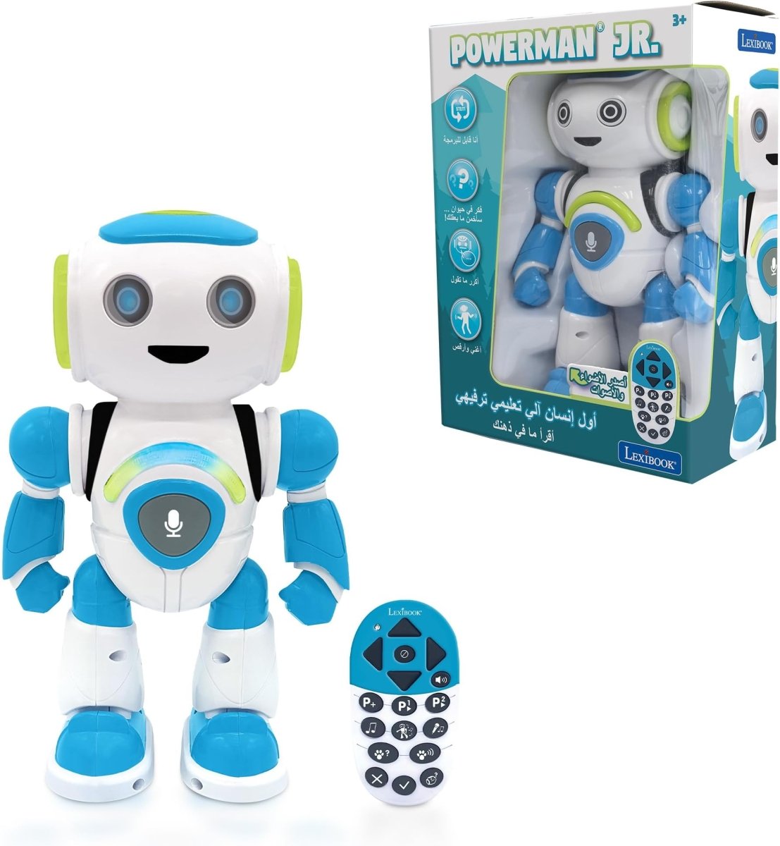POWERMAN JR. STEM ROBOT W/QUIZ MUSIC N GAMES (ARABIC) - Premium for Kids in Qatar | Toysaro.com