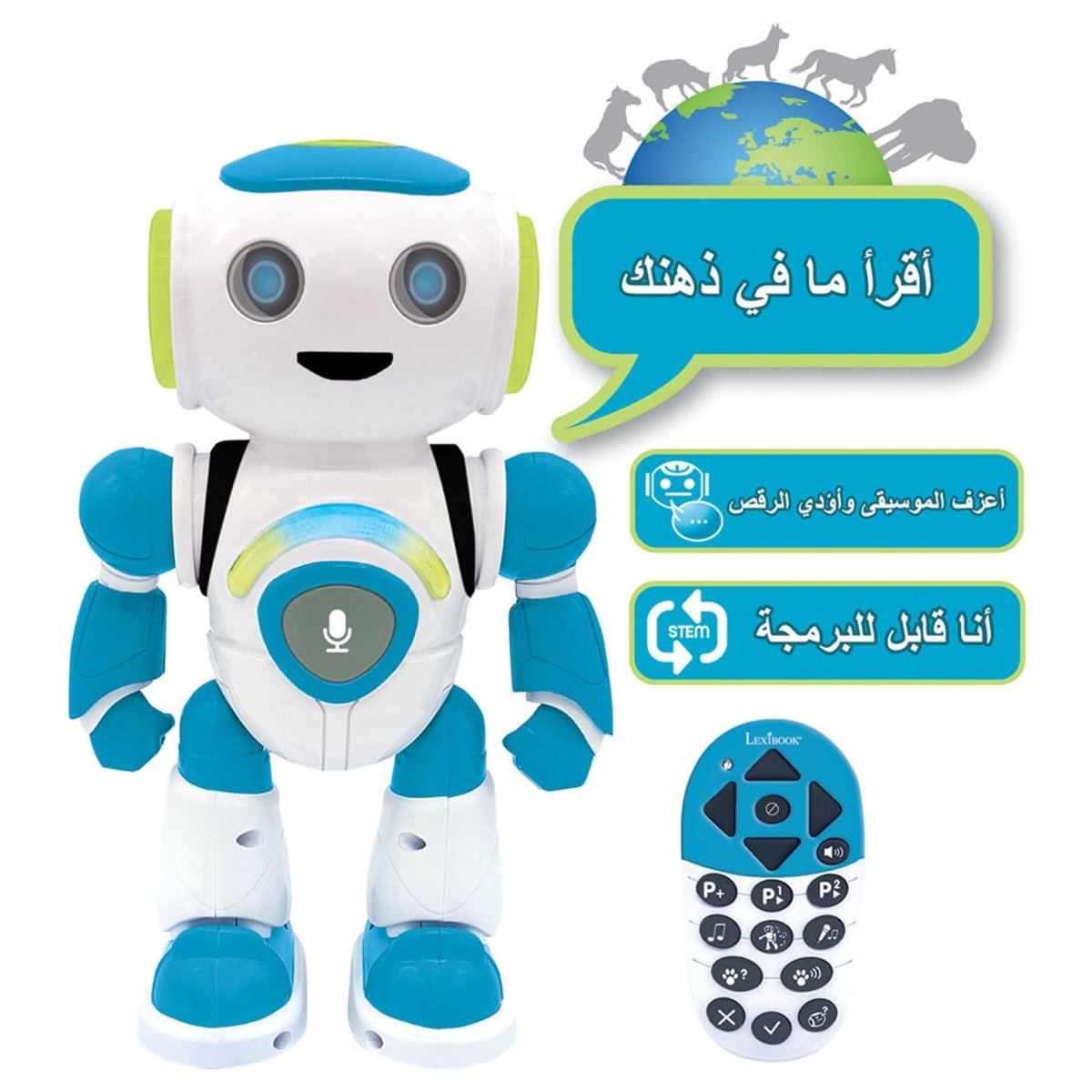 POWERMAN JR. STEM ROBOT W/QUIZ MUSIC N GAMES (ARABIC) - Premium for Kids in Qatar | Toysaro.com