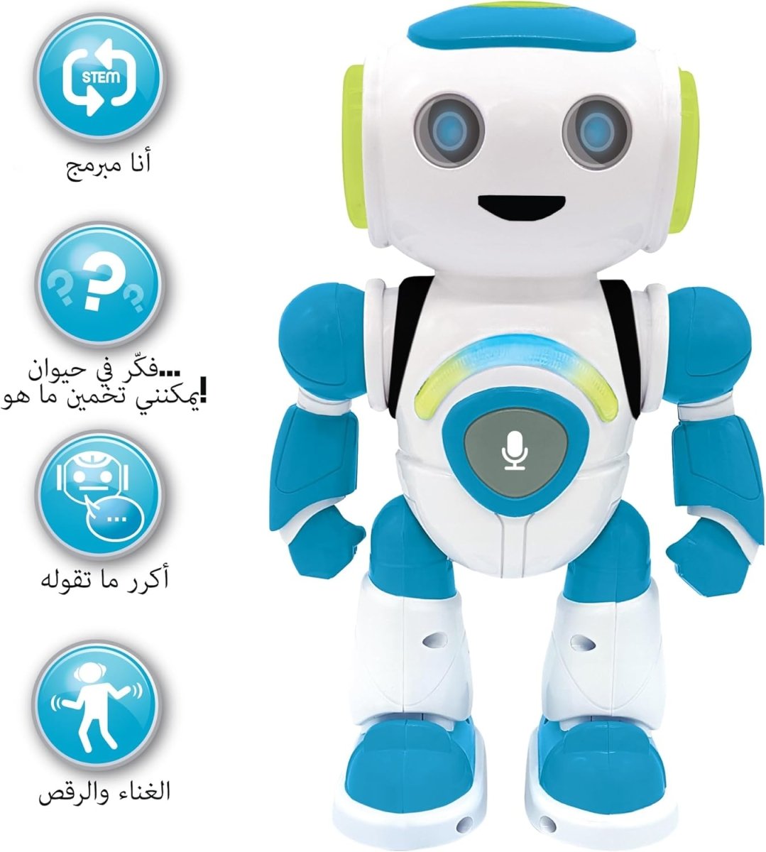 POWERMAN JR. STEM ROBOT W/QUIZ MUSIC N GAMES (ARABIC) - Premium for Kids in Qatar | Toysaro.com