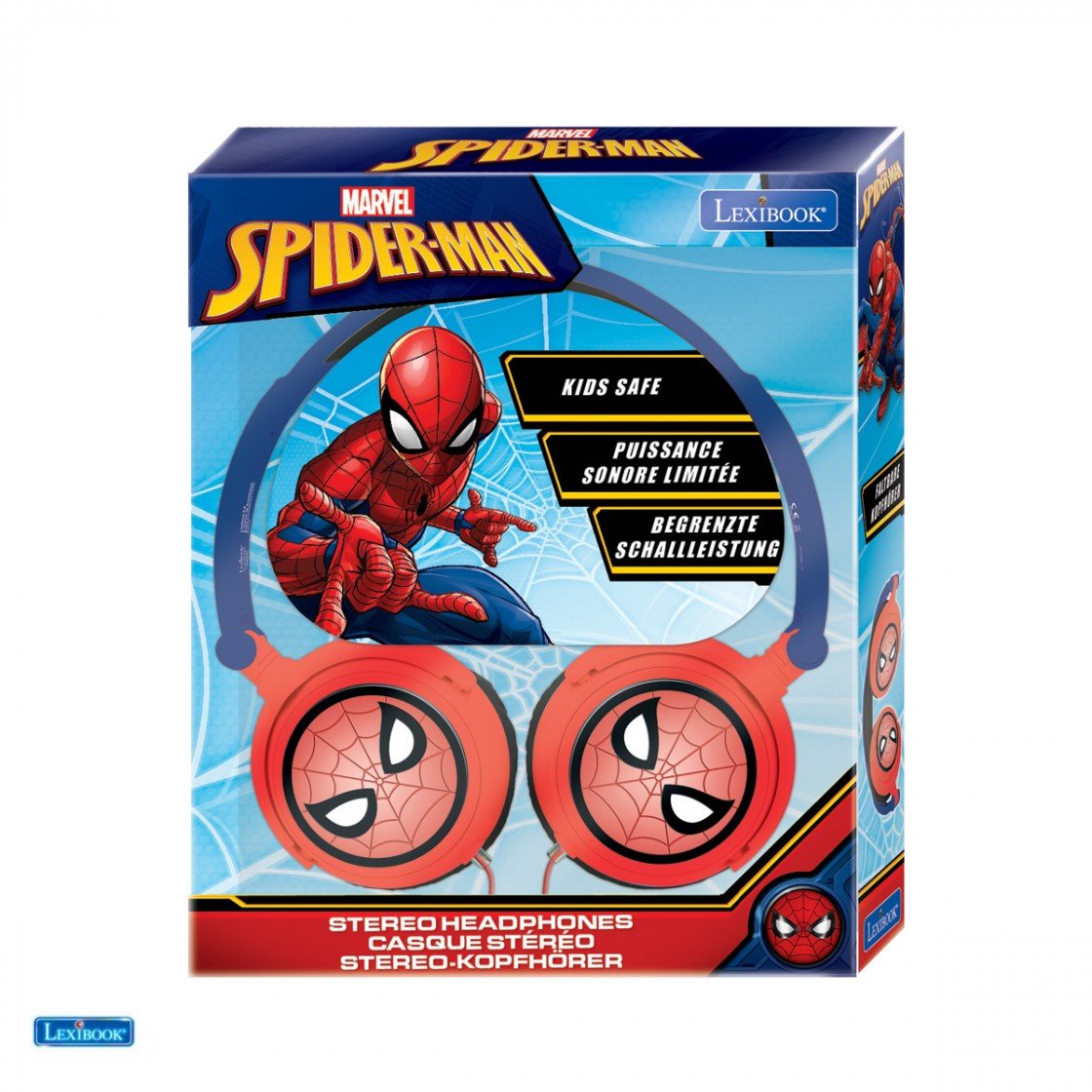 SPIDERMAN STEREO WIRED FOLDABLE HEADPHONE - Premium for Kids in Qatar | Toysaro.com