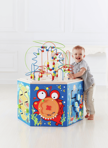 Hape Coral Reef Multi Activity Center (Blue) - Premium for Kids in Qatar | Toysaro.com