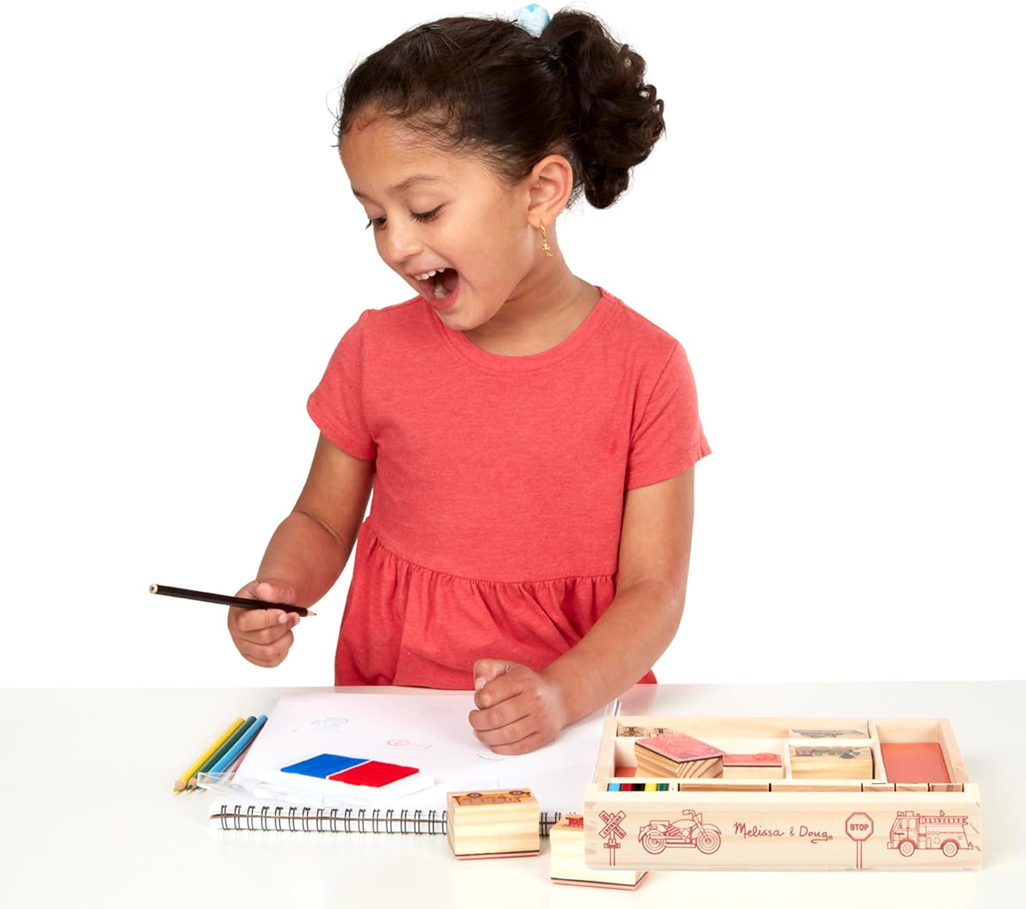 Melissa and Doug Vehicle Stamp Set - Premium for Kids in Qatar | Toysaro.com