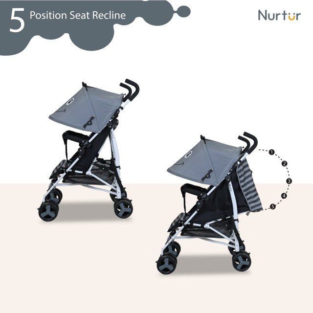 Nurtur Luca Character Baby/Kids Lightweight Stroller 0 36 Months, Storage Basket, Detachable Bumper, 5 Point Safety Harness, Compact Design with shoulder strap - Premium for Kids in Qatar | Toysaro.com