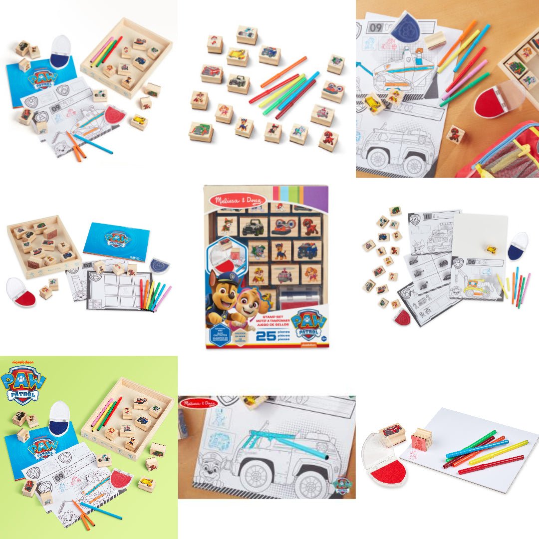 Melissa and Doug Paw Patrol Wooden Stamps Activity Set - Premium for Kids in Qatar | Toysaro.com