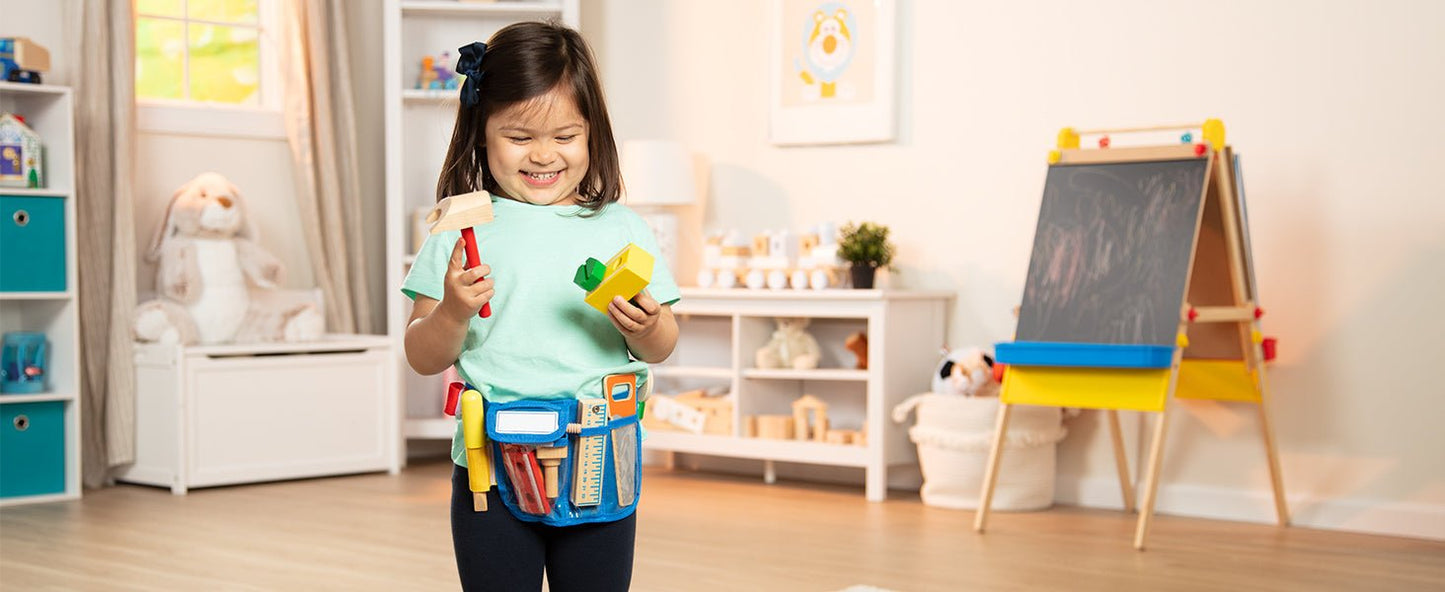 Melissa and Doug Deluxe Tool Belt Set - Premium for Kids in Qatar | Toysaro.com