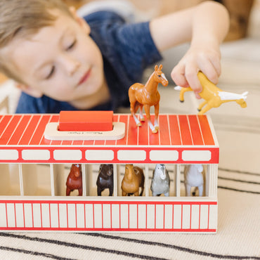 Melissa and Doug Take - Along Show - Horse Stable - Premium for Kids in Qatar | Toysaro.com
