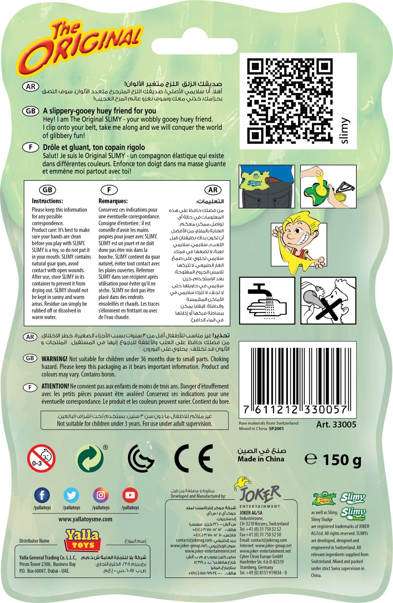 SLIMY - ORIGINAL 150G - Premium for Kids in Qatar | Toysaro.com