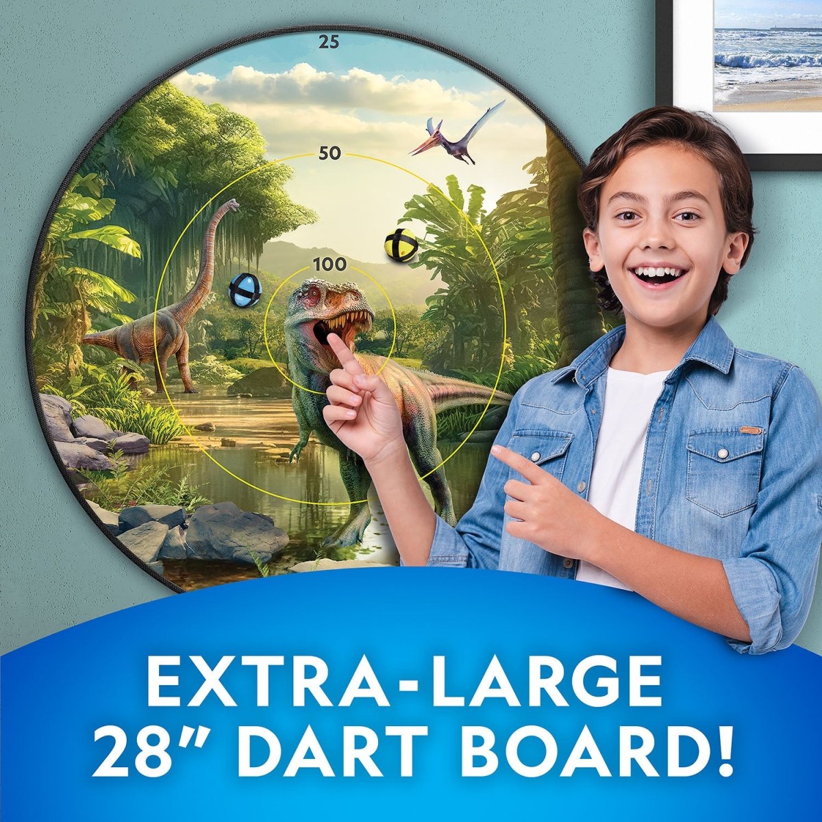 NG GLOW - IN - THE - DARK DARTBOARD GAME SET - Premium for Kids in Qatar | Toysaro.com