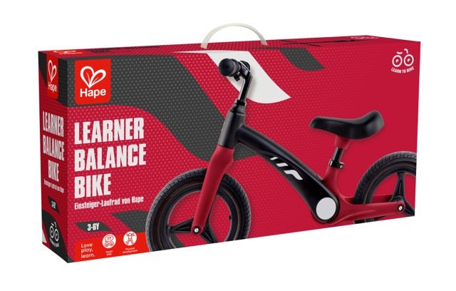 Hape Learner Lightweight Balance Bike Red - Premium for Kids in Qatar | Toysaro.com