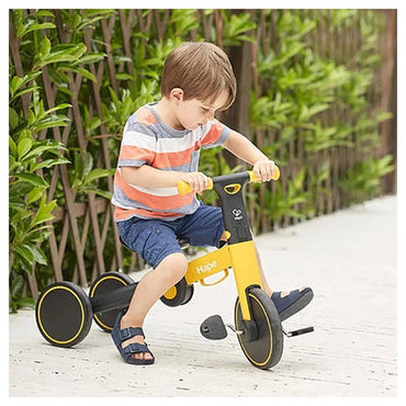 Hape Double - fun Transforming Rider Balance Bike & Tricycle 18M+ (Yellow) - Premium for Kids in Qatar | Toysaro.com