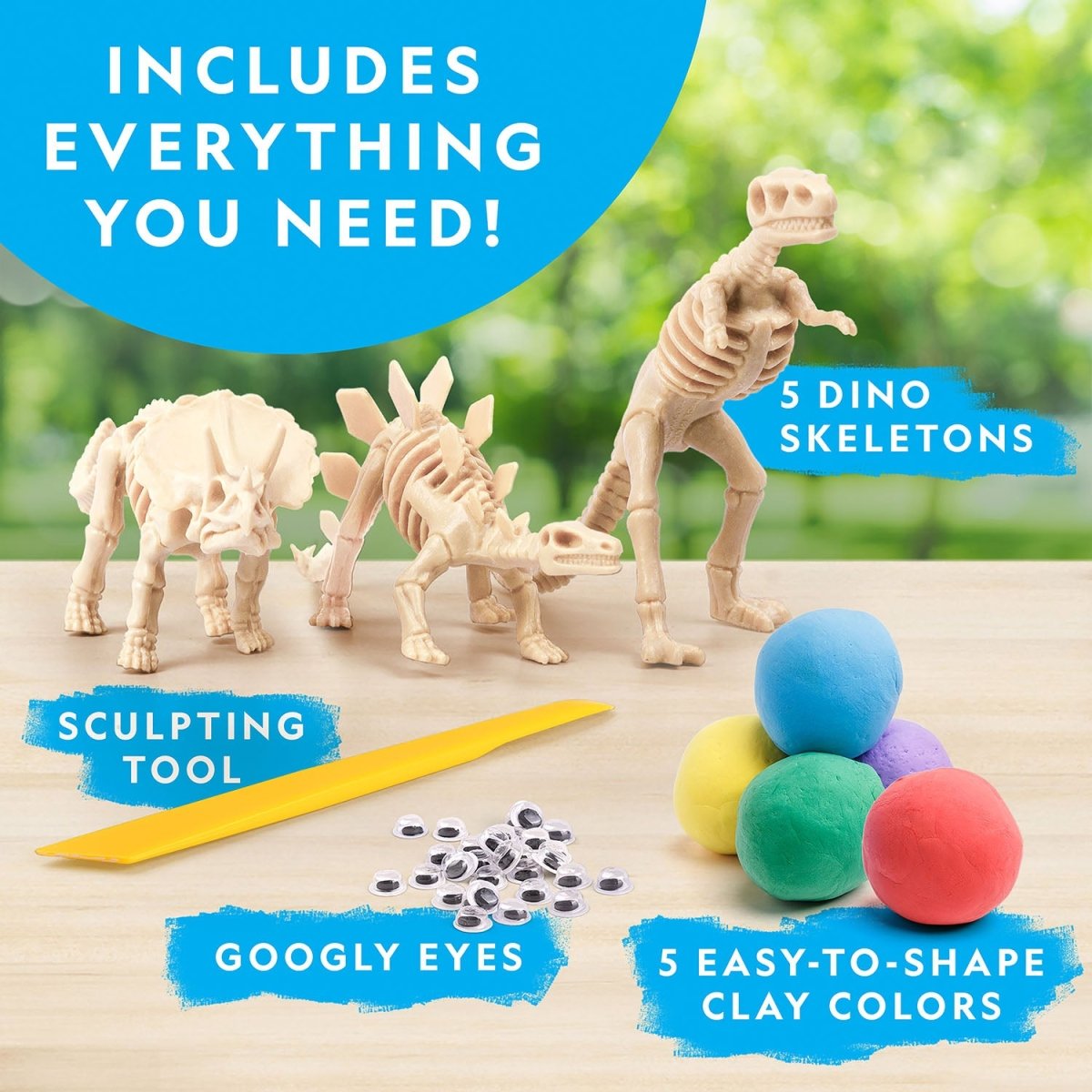 NG DINO SKELETONS WITH MODELING CLAY - Premium for Kids in Qatar | Toysaro.com