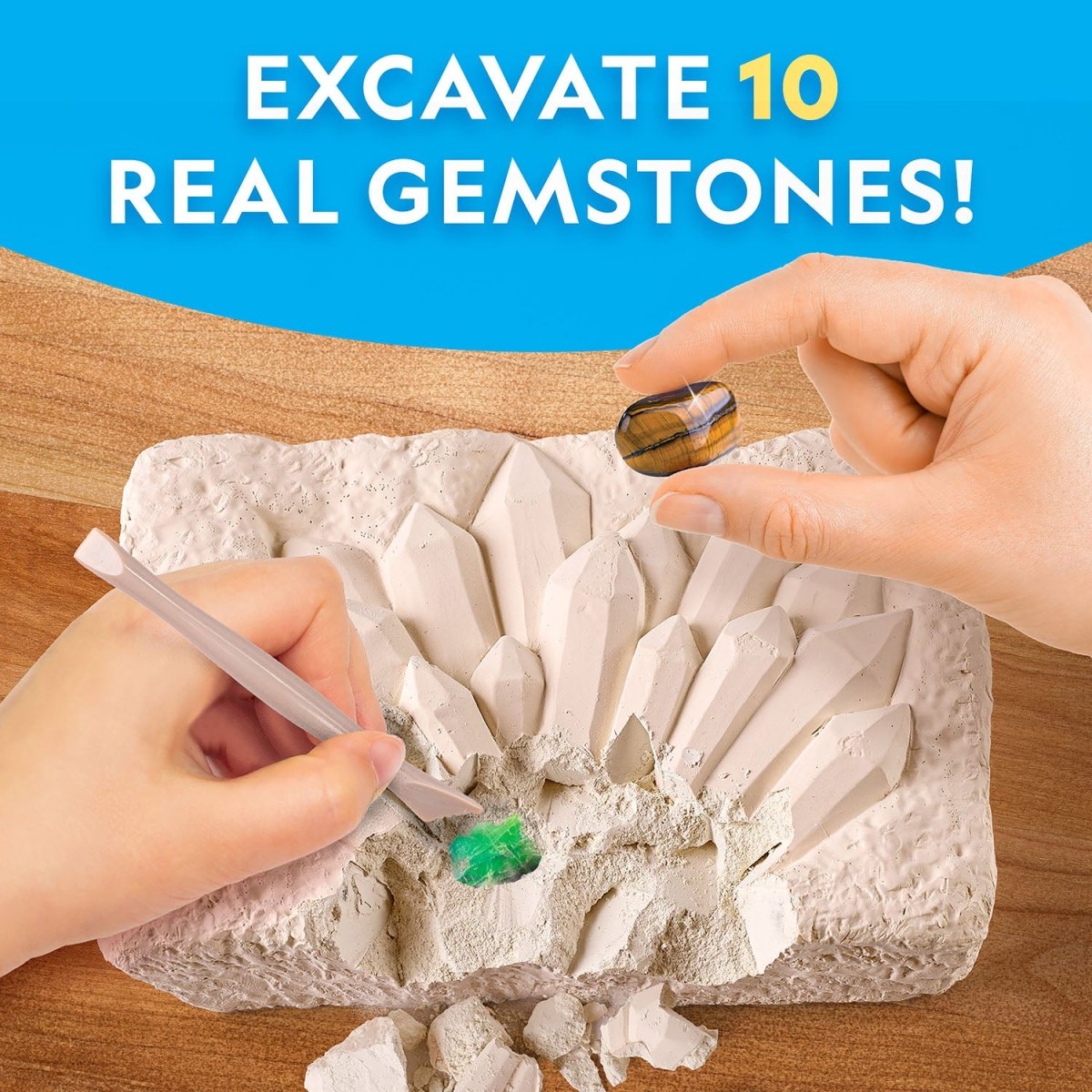 NG SUPER GEMSTONE DIG KIT - Premium for Kids in Qatar | Toysaro.com