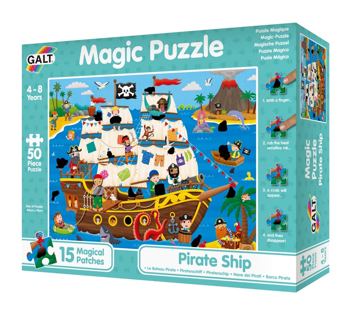 GALT PIRATE SHIP MAGIC PUZZLE - Premium for Kids in Qatar | Toysaro.com