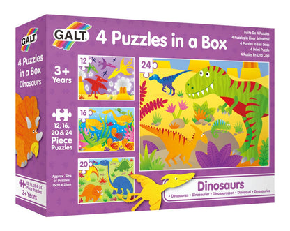 GALT 4 PUZZLES IN A BOX - DINOSAURS - Premium for Kids in Qatar | Toysaro.com