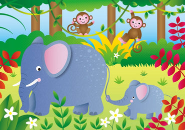 GALT 4 PUZZLES IN A BOX - JUNGLE - Premium for Kids in Qatar | Toysaro.com