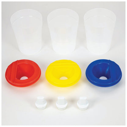 3 NON - SPILL POTS - Premium for Kids in Qatar | Toysaro.com
