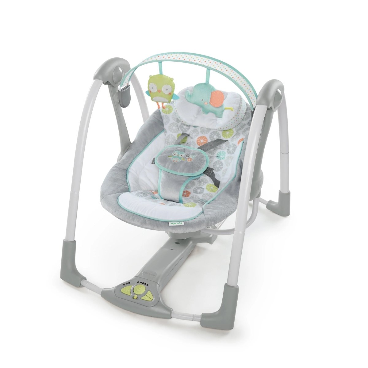 INGENUITY™ SWING 'N GO PORTABLE SWING - HUGS & HOOTS - Premium for Kids in Qatar | Toysaro.com