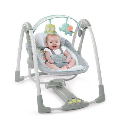 INGENUITY™ SWING 'N GO PORTABLE SWING - HUGS & HOOTS - Premium for Kids in Qatar | Toysaro.com