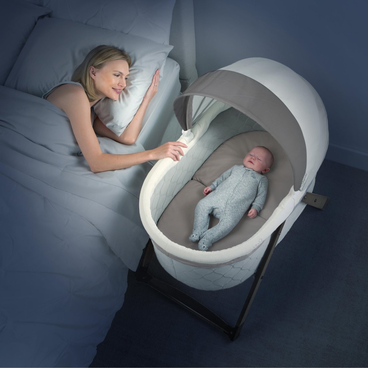 FOLDAWAY ROCKING WOOD BASSINET - CARRINGTON - Premium for Kids in Qatar | Toysaro.com