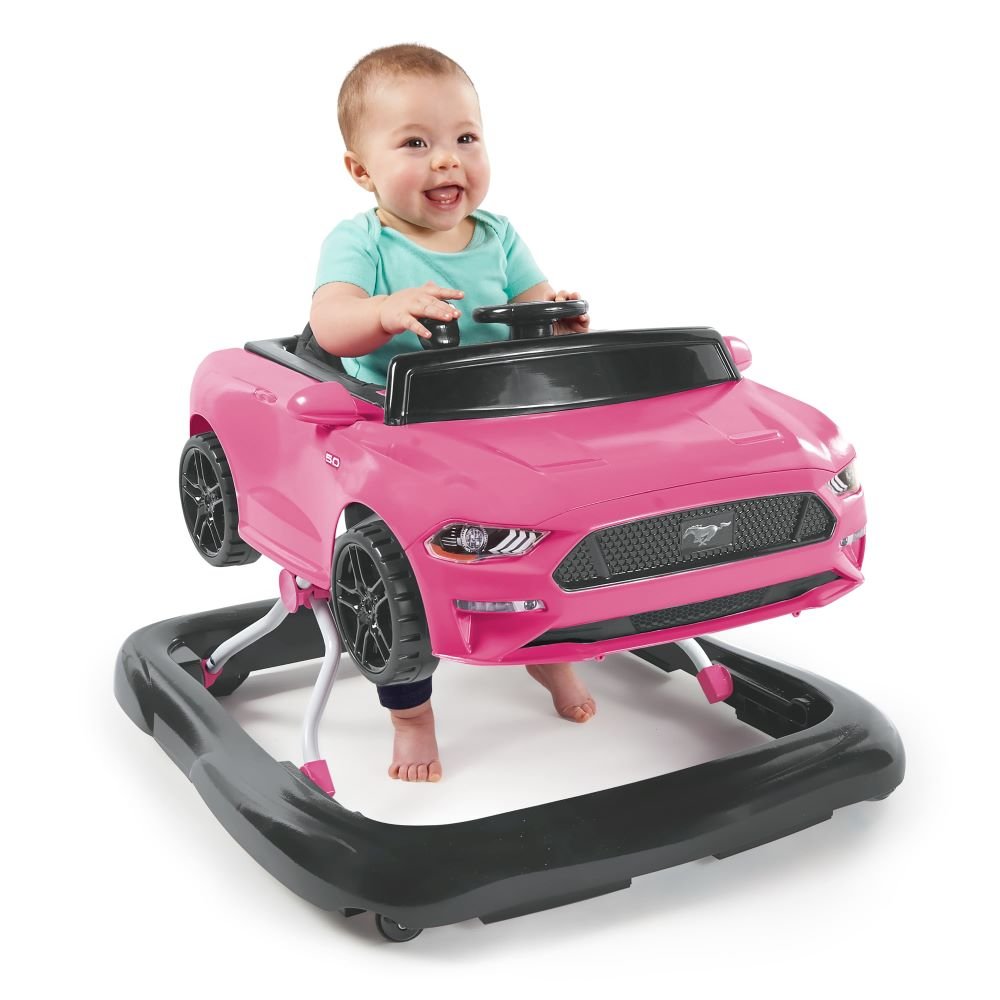 BRIGHT STARTS™ WAYS TO PLAY WALKER - FORD MUSTANG, PINK, 4 - IN - 1 WALKER - Premium for Kids in Qatar | Toysaro.com