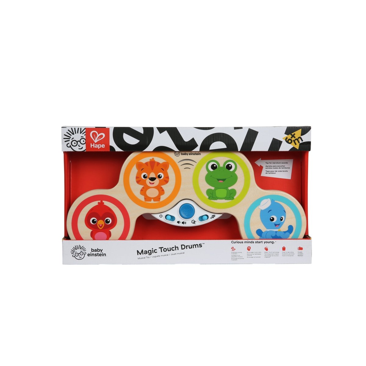MAGIC TOUCH DRUMS WOODEN MUSICAL TOY - Premium for Kids in Qatar | Toysaro.com