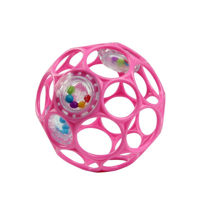 OBALL RATTLE EASY - GRASP TOY - PINK - Premium for Kids in Qatar | Toysaro.com