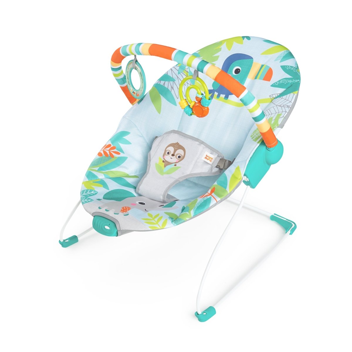BRIGHT STARTS™ RAINFOREST VIBES(TM) VIBRATING BOUNCER - Premium for Kids in Qatar | Toysaro.com