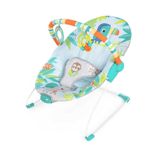 BRIGHT STARTS™ RAINFOREST VIBES(TM) VIBRATING BOUNCER - Premium for Kids in Qatar | Toysaro.com